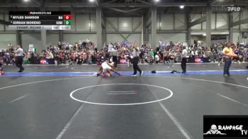 150 lbs Champ. Round 1 - Myles Dawson, Maize vs Jordan Moreno, Garden City Wrestling Club