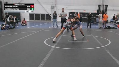 110 lbs Round 2 (6 Team) - Brendan Gaeng, Warhawks vs Kyree Haughton, Team Blue Hen