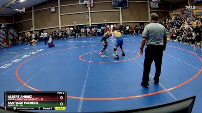 149 lbs Cons. Round 1 - Albert Ambriz, Arizona Christian University vs Santiago Pacheco, Westcliff