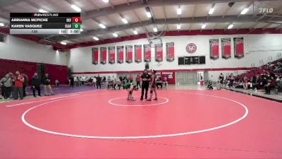 138 lbs Placement (4 Team) - Arrianna McPicke, Skyline College vs Karen Vasquez, East Los Angles College