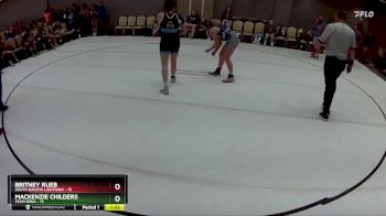 133 lbs Round 3 (8 Team) - Mackenzie Childers, Team Iowa vs Britney Rueb, South Dakota Lightning