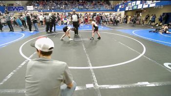 76 lbs Rr Rnd 1 - Josey Voss, Skiatook Youth Wrestling vs Blaze Harbaugh, Black Fox Wrestling Club