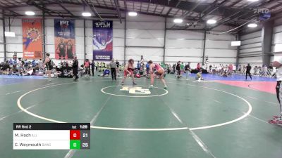 285 lbs Rr Rnd 2 - Micah Hach, Illinois Menace vs Cary Weymouth, Buffalo Valley Black