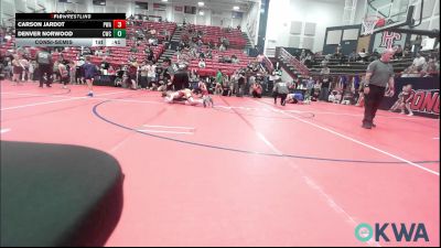 110-120 lbs Consolation - Carson Jardot, Perry Wrestling Academy vs Denver Norwood, Cowboy Wrestling Club