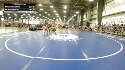 132 lbs Rr Rnd 1 - Myles McCarthy, Gritty Grapplers vs Nick Hawbaker, Great Bridge Wrestling Club