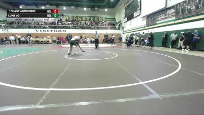 126 lbs Champ. Round 2 - Luke Vo, Redlands vs Chase Antrobius, Millikan