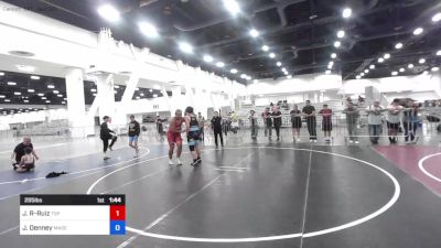 285 lbs Rr Rnd 5 - Juan Reyes-Ruiz, Top Notch WC vs Jaxon Denney, Madera Grapplers WC