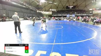 2A 150 lbs Champ. Round 1 - Grant Oliver, Sehome vs Tyrese Guzman, Shadle Park