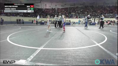 60 lbs 5th Place - Brylynn Revier, Morrison Takedown Club vs Gemma Smith, Lions Wrestling Academy