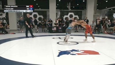 70 kg Cons. Rd Of 16 - Jesse Grajeda, Titan Mercury Wrestling Club vs Kyle Lew, WAR Training Center