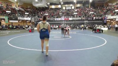 190 lbs Champ. Round 1 - Caydance Carter, Plainville HS vs Mariah Schneider, Horton HS