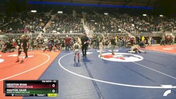 63 lbs Champ. Round 2 - Hesston Ryan, Torrington Wrestling Club vs Maxton Haar, Douglas Wrestling Club
