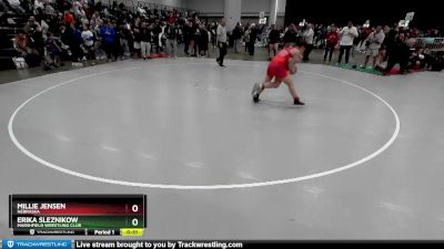 135 lbs Cons. Round 4 - Millie Jensen, Nebraska vs Erika Sleznikow, Marshfield Wrestling Club