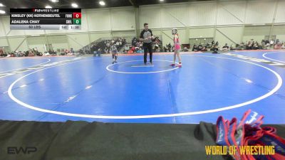 60 lbs Rr Rnd 1 - Kinsley (KK) Kothenbeutel, Funky Singlets K-6 vs Adalena Chay, Shelton Wrestling Academy K-6