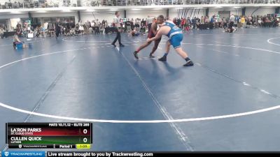 Elite 285 lbs Semifinal - Cullen Quick, Luther vs La`Ron Parks, St. Cloud State