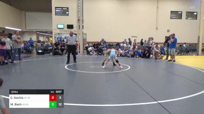 65 lbs Rr Rnd 6 - Corbin Kochis, Third Monkey K-8 vs Mitchell Bach, Ragin Raisins Niagara K-8