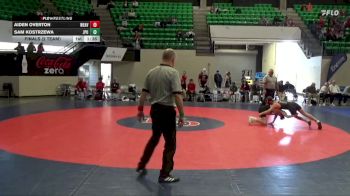 115 lbs Finals (2 Team) - Aiden Overton, Weaver vs Sam Kostrzewa, St. John Paul II