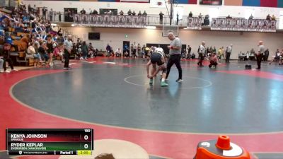 190 lbs Semifinal - Kenya Johnson, Sprague vs Ryder Keplar, Evergreen (Vancouver)