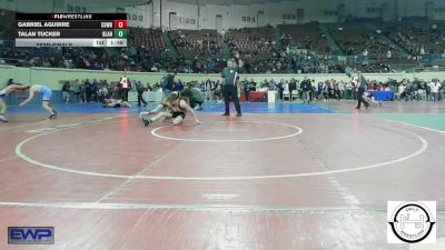 133 lbs Semifinal - Gabriel Aguirre, Cowboy Wrestling Club vs Talan Tucker, Blanchard High School