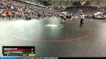 1 lbs Quarterfinal - Hunter Sonnenberg, Eatonville vs Armando John, Toppenish