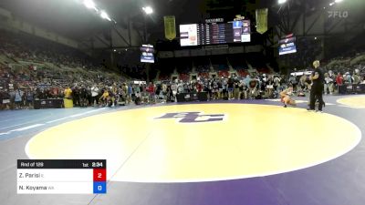 132 lbs Rnd Of 128 - Zachary Parisi, IL vs Noah Koyama, WA