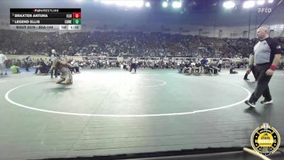 B5A-144 lbs Semifinal - Braxten Antuna, Elgin vs Legend Ellis, Coweta