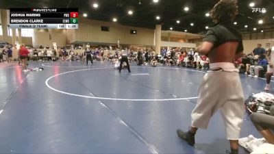 126 lbs Finals (2 Team) - Brendon Clarke, Elevation WC vs Joshua Waring, PWC