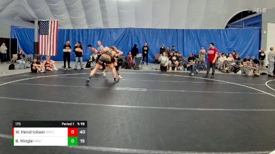 175 lbs Round 3 (8 Team) - Wesley Hendrickson, Warrior RTC vs Blake Mingle, FORGE