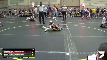 49 lbs Round 5 (6 Team) - Montauge Melstrand, Belding Black vs Kinsley Kothenbeutel, The Funky Singlets