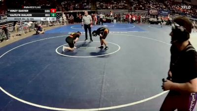 G 165 lbs Champ. Round 1 - Kinzy Easter, Caddo Magnet Girls vs Kaitlyn Walker, Brusly Girls
