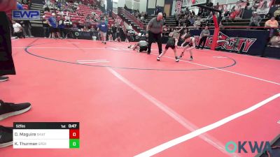 52 lbs Consolation - Dominic Maguire, Skiatook Youth Wrestling vs Koen Thurman, Sperry Wrestling Club