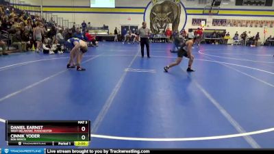 JV-6 lbs Round 1 - Daniel Earnst, West Delaware, Manchester vs Cinnik Yoder, Don Bosco