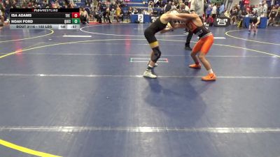 102 lbs Round Of 16 - Isa Adams, The Linsly School vs Noah Ford, Quest W.C.