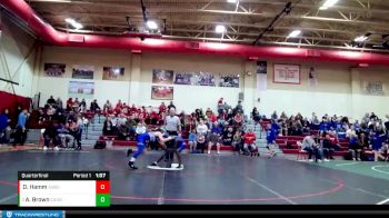 106 lbs Quarterfinal - Avionne Brown, Cahokia (H.S.) vs Drayven Hamm, Auburn