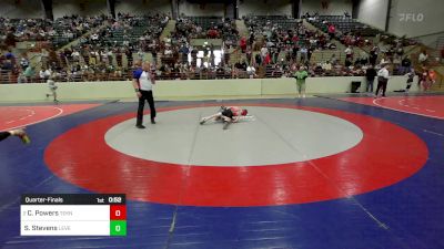70 lbs Quarterfinal - Carson Powers, Teknique Wrestling vs Strafford Stevens, Level Up Wrestling Center