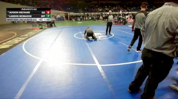 2A/1A Boys 215 1st Place Match - Landon McMahon, Heppner Boys vs Jaxson Heckard, Illinois Valley Boys