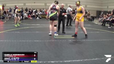 175 lbs Round 3 (4 Team) - Isabelle Wisenbaugh, Untouchables vs Hailey Jo Butts, Beast Mode WA Pink