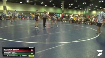 110 lbs Round 5 (6 Team) - Makenzie Martin, Nebraska Hula Girls vs Morgan Krall, Iowa Minion Nation