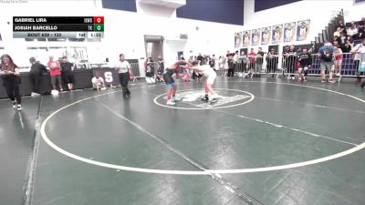120 lbs Round 4 - Josiah Barcello, Total Kaos vs Gabriel Lira, Inland Elite Wrestling Club