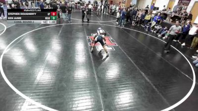 138 lbs Cons. Round 3 - Stephen Dougherty, Gonzaga Prep vs Ben Jaime, Mead
