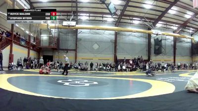 132 lbs Cons. Round 5 - Royce Malone, Center Grove vs Stephen Myers, Parkersburg