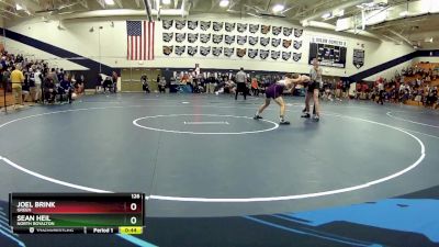 126 lbs Cons. Round 4 - Sean Heil, North Royalton vs Joel Brink, Green