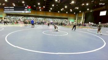 61-66 lbs Round 3 - Anakin Ross, Greenwave Youth Wrestling Club vs Nikoli James, Damonte Ranch Mustangs