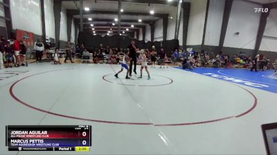 67 lbs Semifinal - Jordan Aguilar, All-Phase Wrestling Club vs Marcus Pettis, Team Aggression Wrestling Club