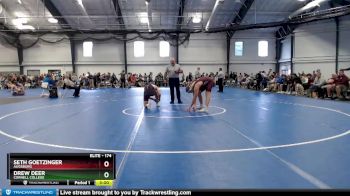 174 lbs Champ. Round 2 - Seth Goetzinger, Augsburg vs Drew Deer, Cornell College