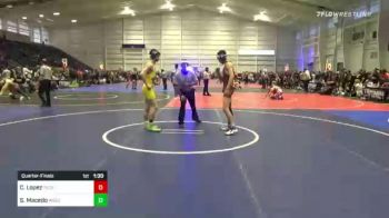126 lbs Quarterfinal - Christian Lopez, Tucson Cyclines vs Sebastian Macedo, West Coast Travel Team