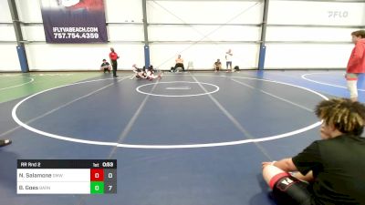 120 lbs Rr Rnd 2 - Nicholas Salamone, Gold Medal Wrestling Club vs Braedon Goes, Smitty's Barn