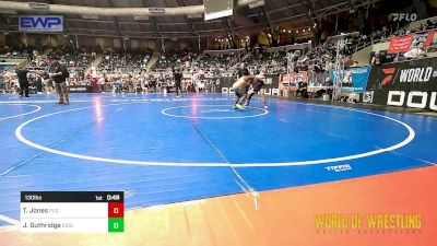 130 lbs Consi Of 8 #1 - Taj Jones, Florida Scorpions vs Jace Guthridge, Siouxland Wrestling Academy