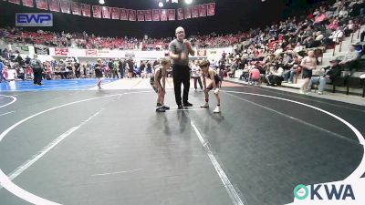 64 lbs Consolation - Ivan Russell, Eufaula Ironheads Wrestling Club vs Ryker Bishop, Tiger Trained Wrestling