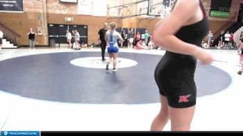 155 lbs Round 2 - Carly Walters, Kimberly WC vs Savannah Rickter, Bonners Ferry Wrestling Club